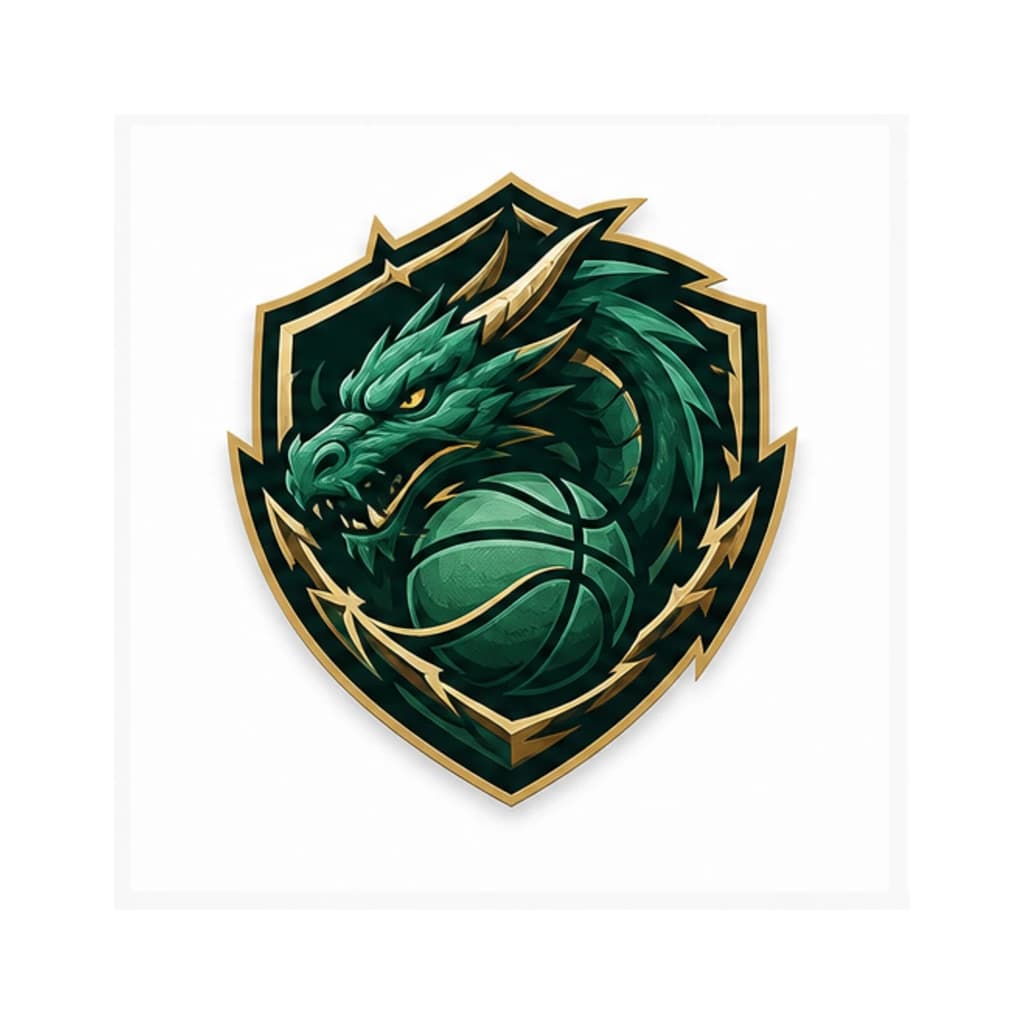 Logo Bóng Rổ Đẹp In Trên Áo Hình Rồng