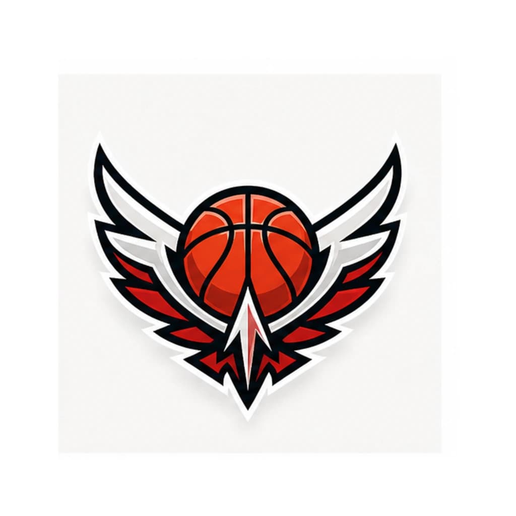 Logo Bóng Rổ Đôi Cánh Độc Đáo