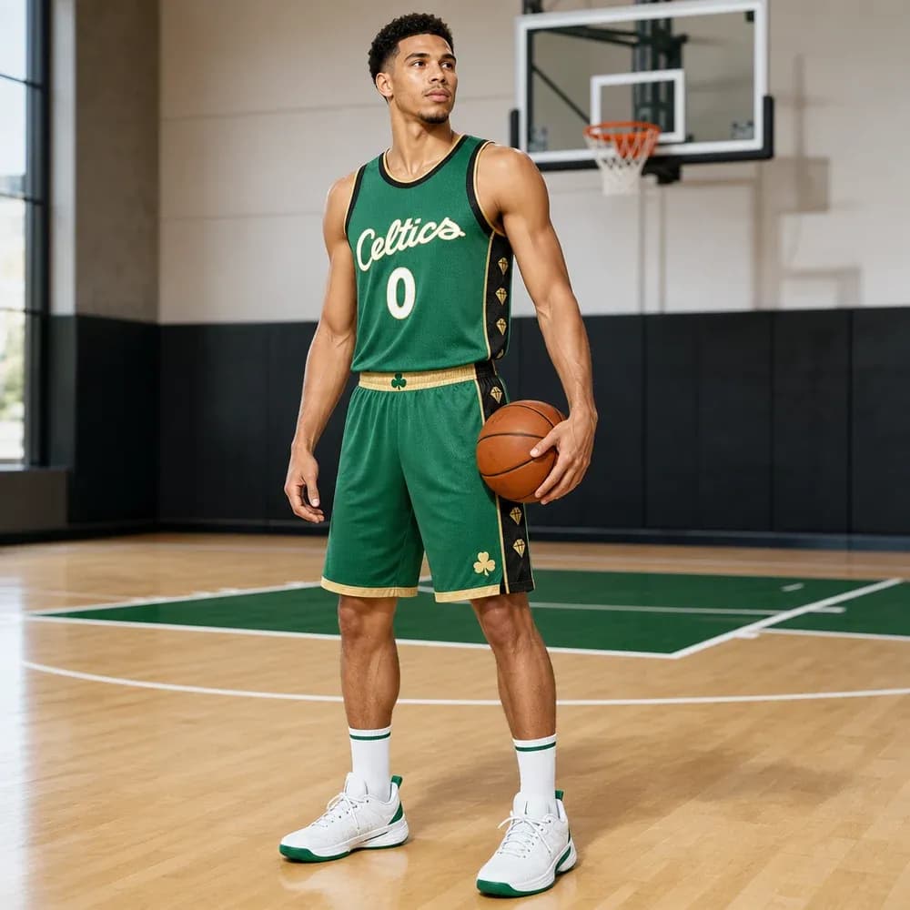 Áo Đấu Boston Celtics City Edition 2022/23 - Xanh Lá Truyền Thống - mặt trước