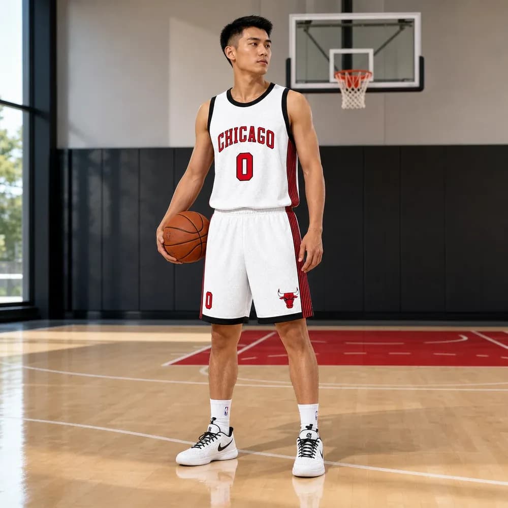 Áo Đấu Chicago Bulls City Edition 2022/23 - Custom Trắng - mặt trước