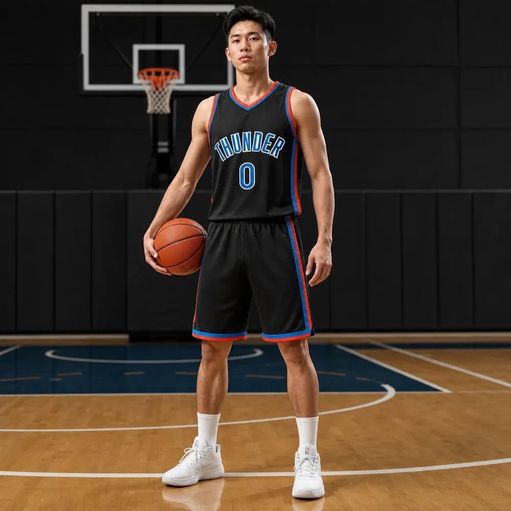 Áo Đấu Đen Oklahoma City Thunder City Edition 2022/23 - Mạnh Mẽ Và Cá Tính - mặt trước