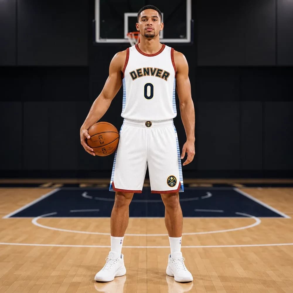 Áo Đấu Denver Nuggets City Edition 2022/23 - Màu Trắng - mặt trước