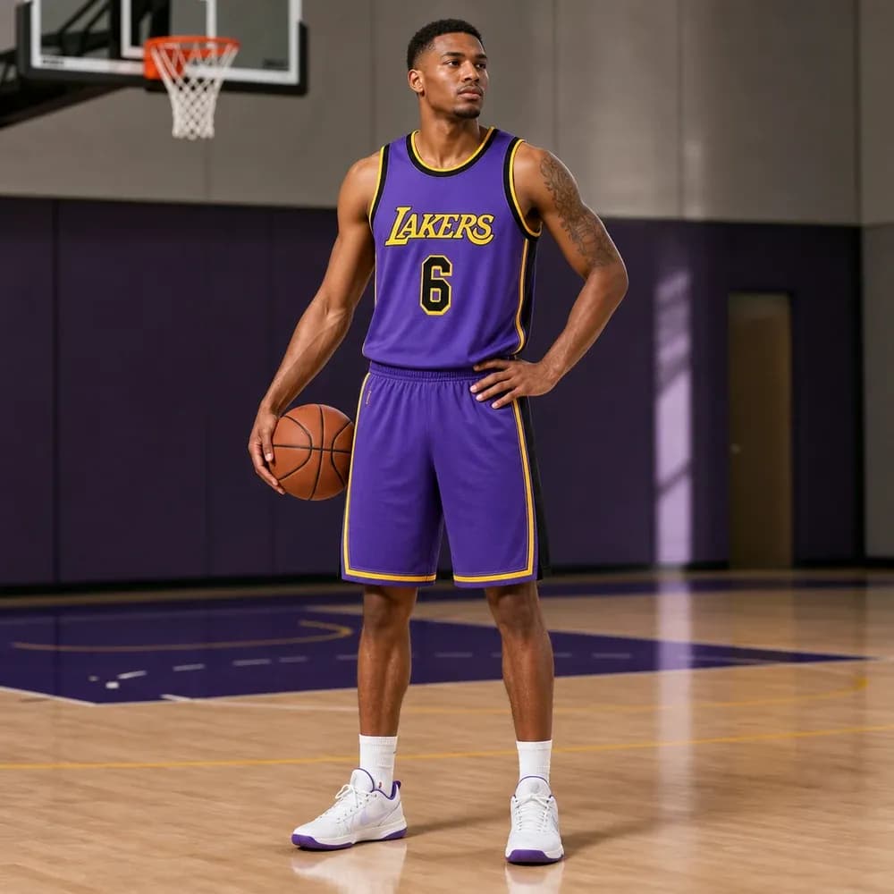 Áo Đấu Los Angeles Lakers Statement Edition 2022/23 – Tím Hoàng Gia - mặt trước