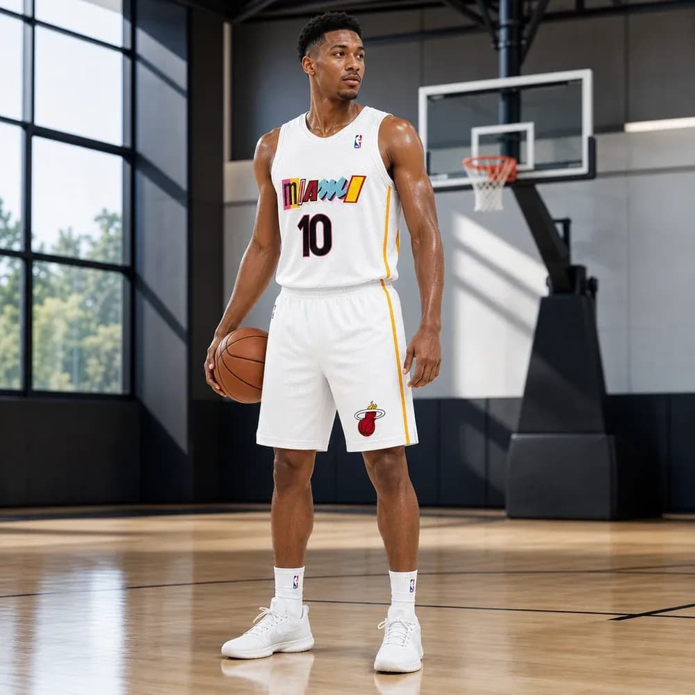 Áo Đấu Miami Heat City Edition 2022/23 Trắng - Phong Cách Hiện Đại & Đậm Chất Văn Hóa - mặt trước