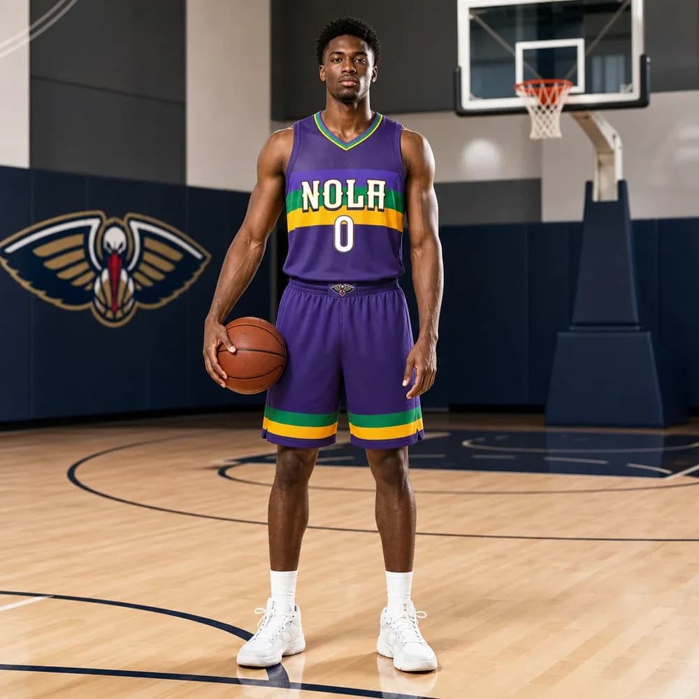Áo Đấu New Orleans Pelicans City Edition 2022/23 - Royal Purple - mặt trước