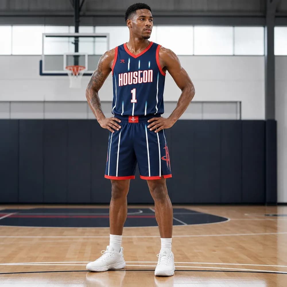 Áo Houston Rockets City Edition 2022/23 - Xanh Navy Đậm - mặt trước